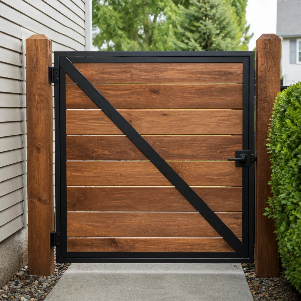 Wood & steel frame
