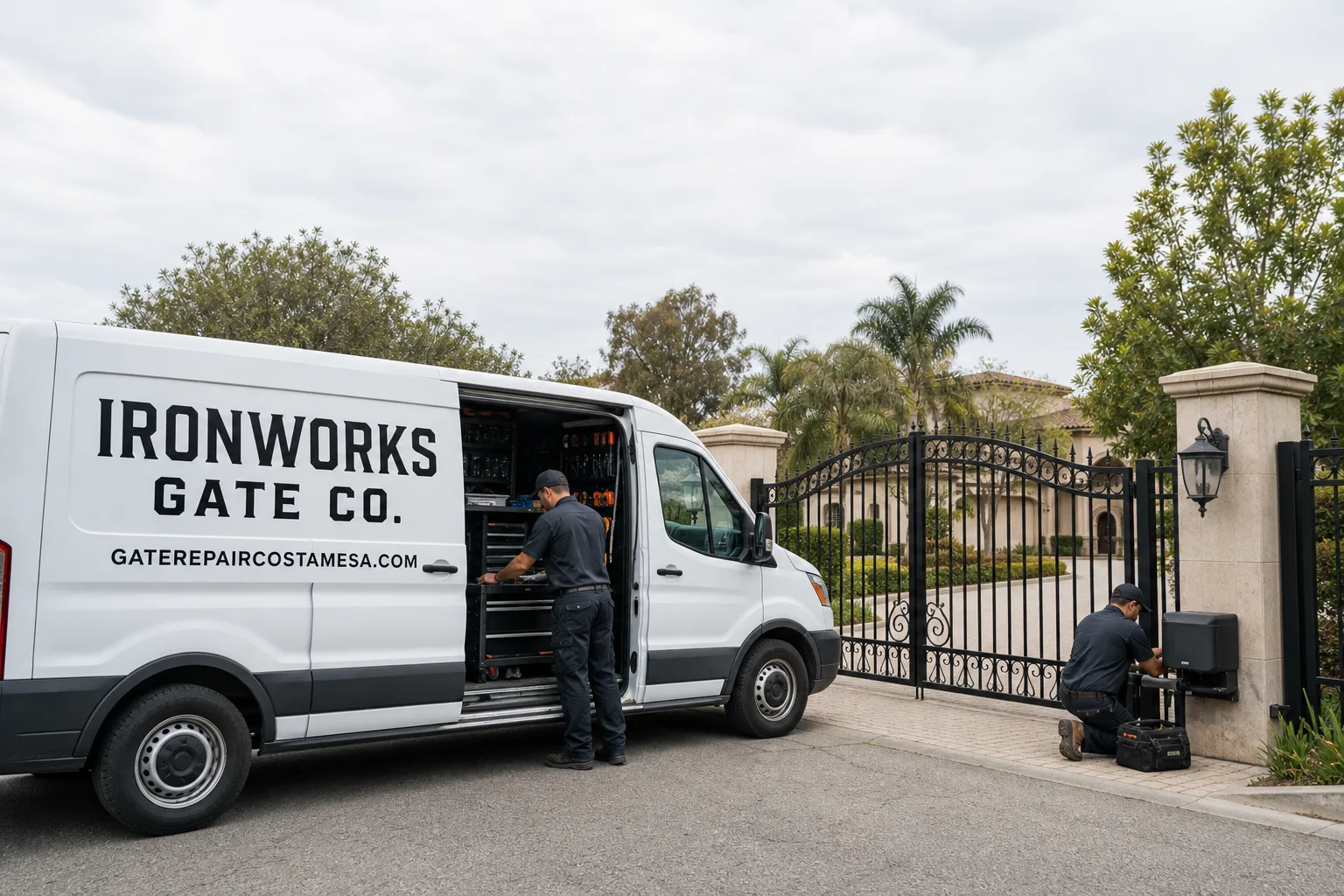 Gate Installation in Costa Mesa, CA | Ironworks Gate Co.